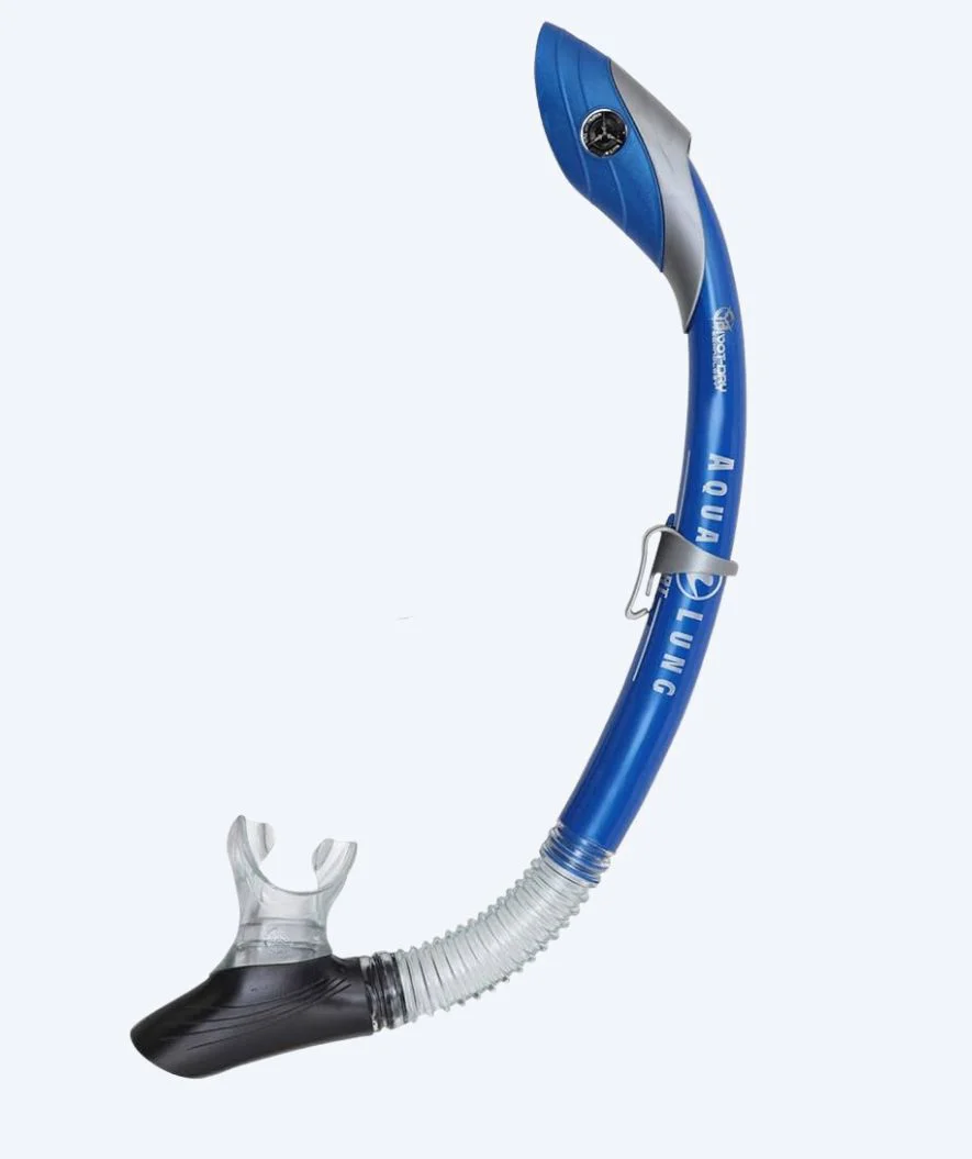 Aqualung semi-dry snorkel til voksne - Zulu - Blå