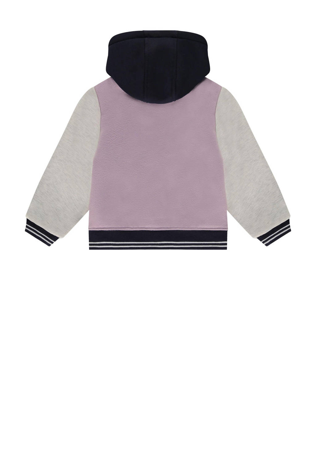 Stains&Stories baseball jacket lila/wit/zwart