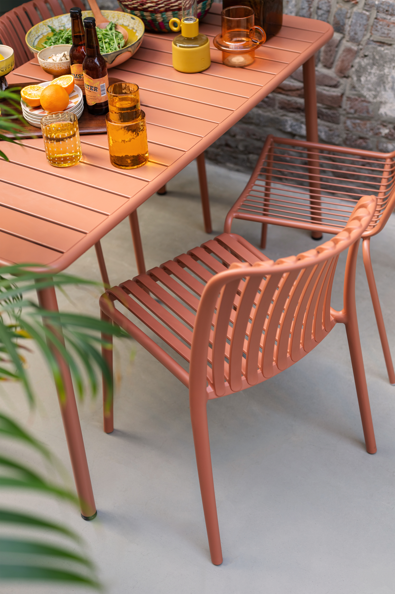 Tuinstoel Daphne beige - set van 4