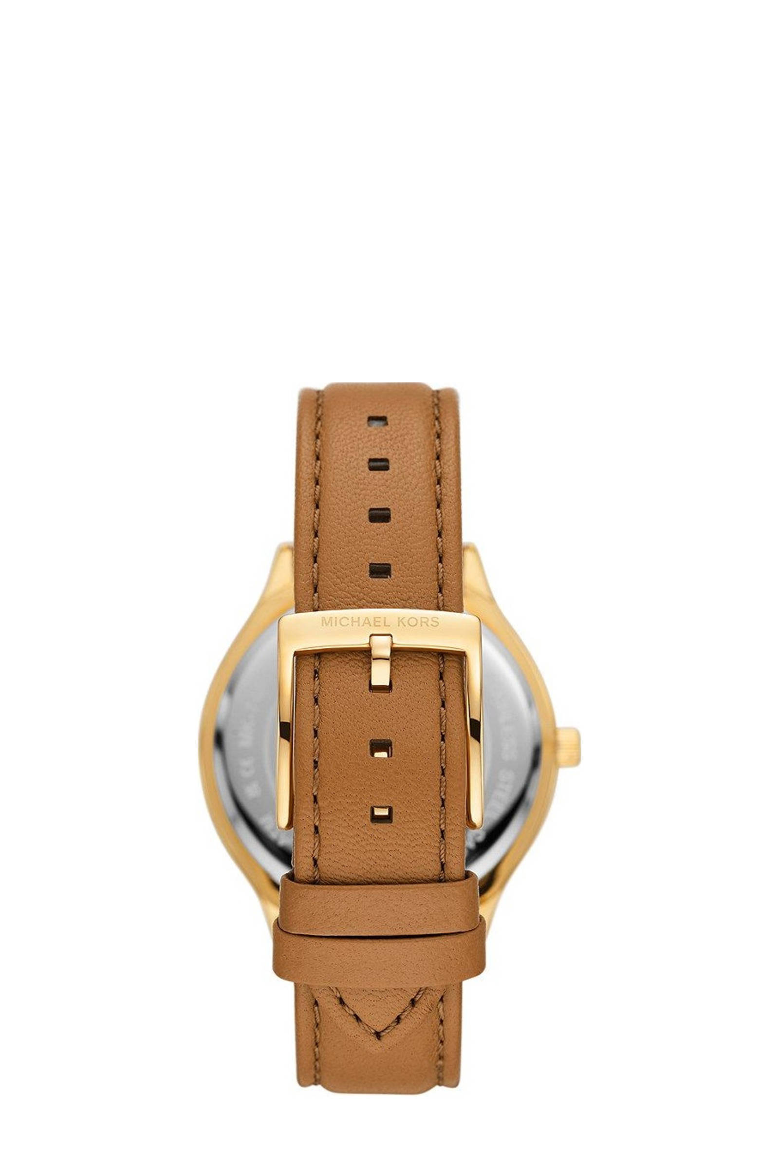 Michael Kors horloge MK7465 Slim Runway goudkleurig
