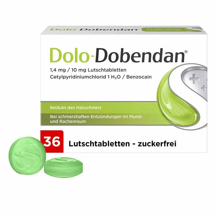 Dolo-Dobendan 1,4 mg / 10 mg Lutschtabletten, 36 St