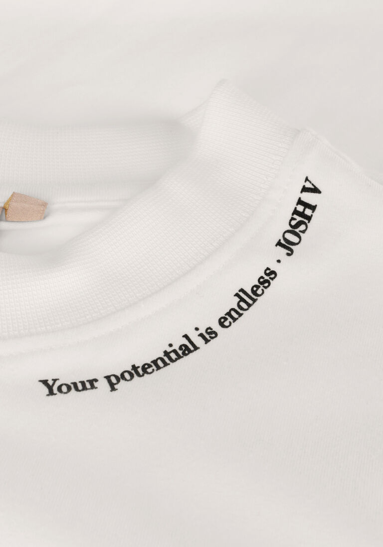 JOSH V gebroken wit josh v t-shirt teddy quote