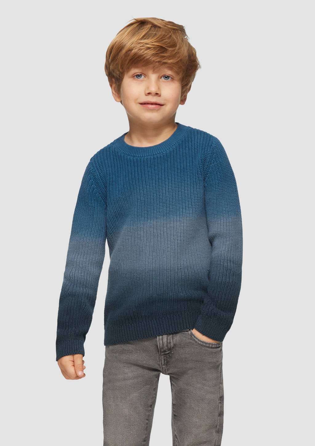 s.Oliver gebreide trui blauw