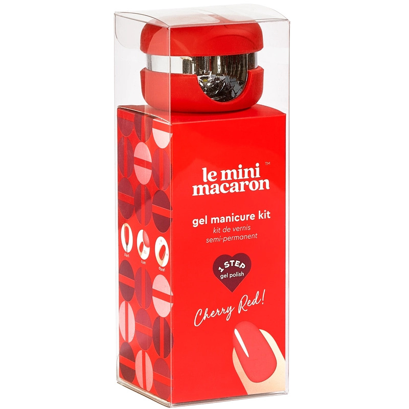 Le Mini Macaron Gel Manicure Kit - Cherry Red