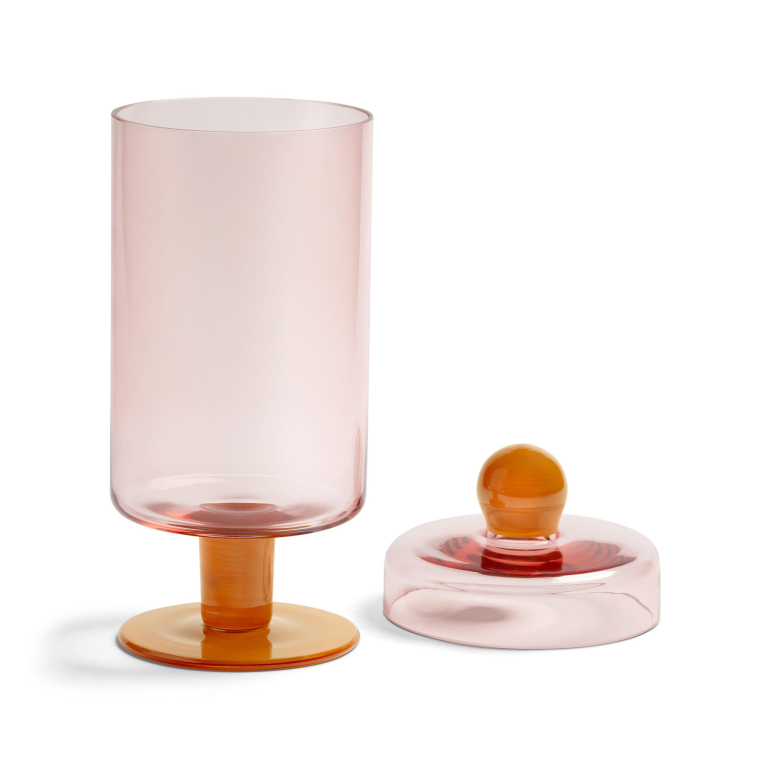 &klevering Duo voorraadpot hoog roze