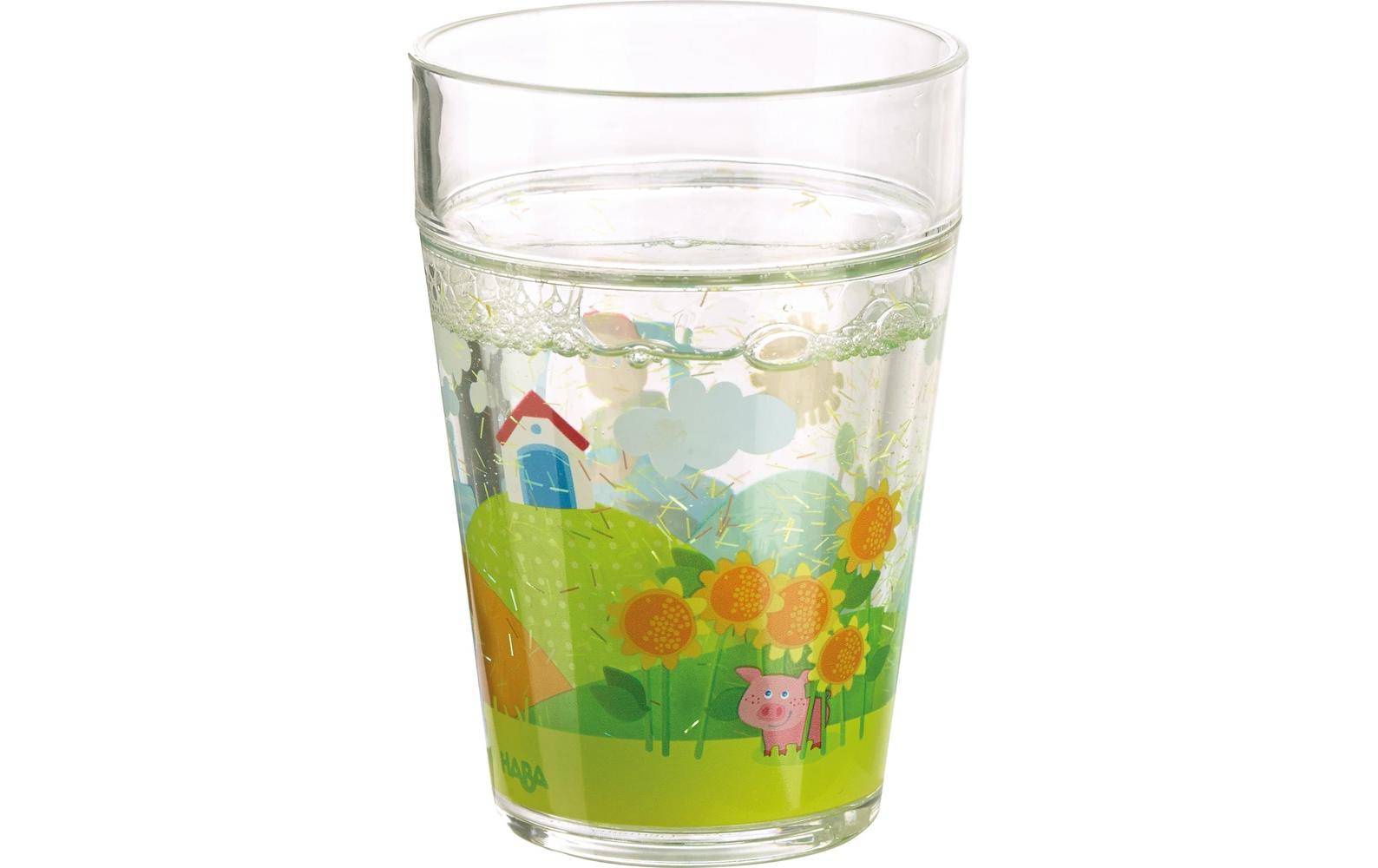 Glitzerbecher TraktorKinderbecher mit Glitzer