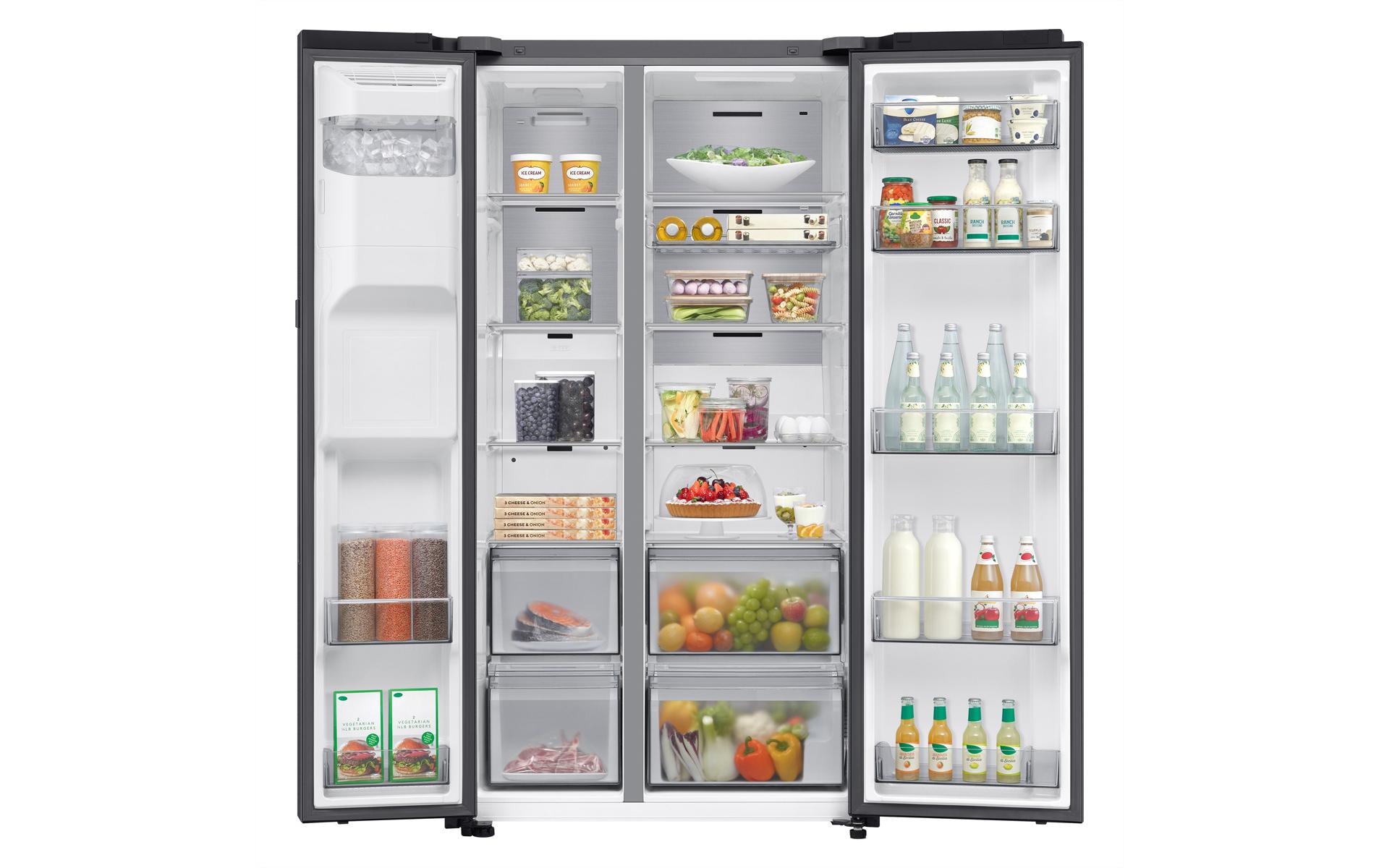 Foodcenter RS80F66KCFWS Black Doi<br>Side by Side Kühl- und Gefrierteil