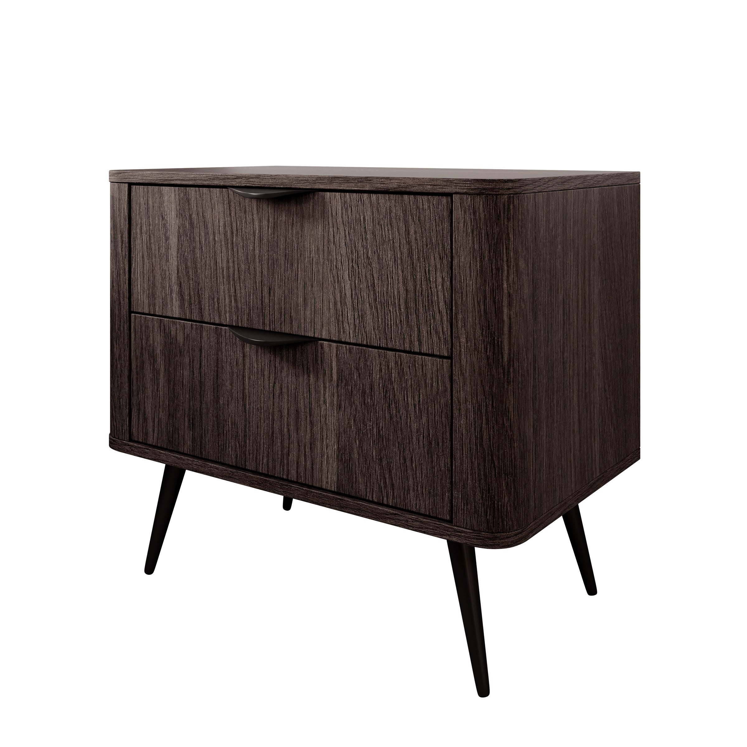 Meubella - Victoria - Nachtkastje - Donker eiken - 63 cm