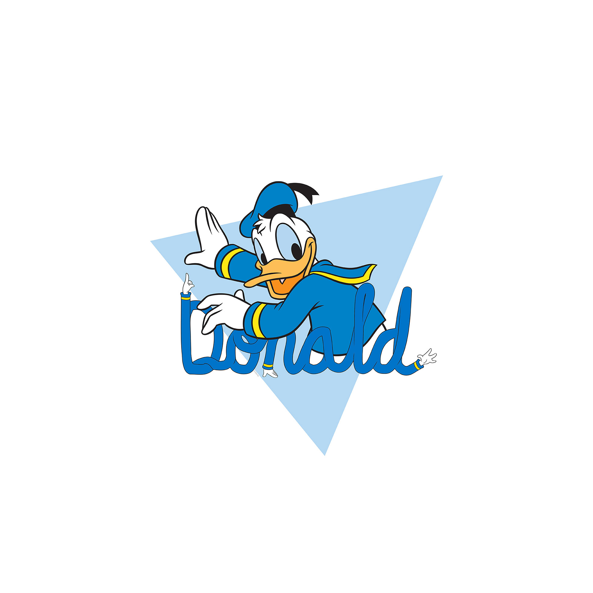 Wandbild DONALD DUCK TRIANGLE - 50x70 cm