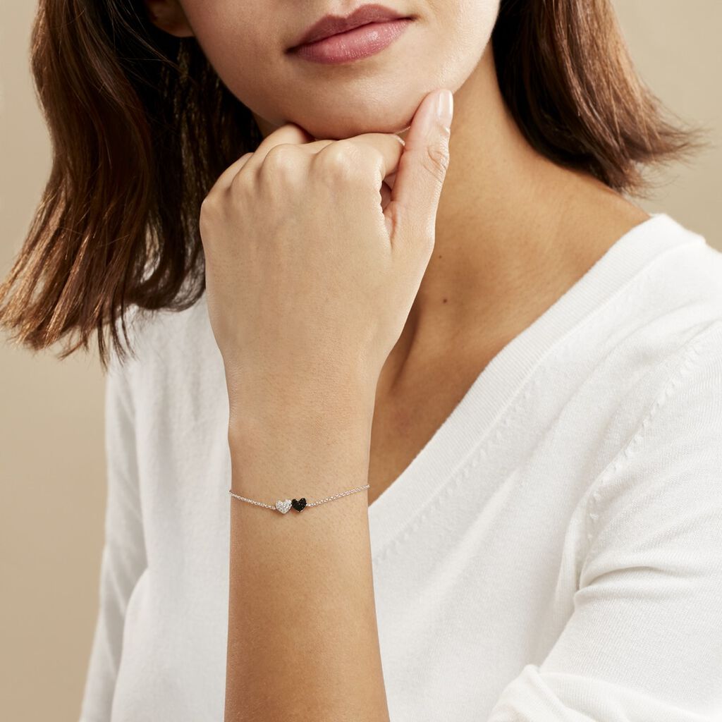 Bracelet Clementine Argent Blanc Oxyde De Zirconium