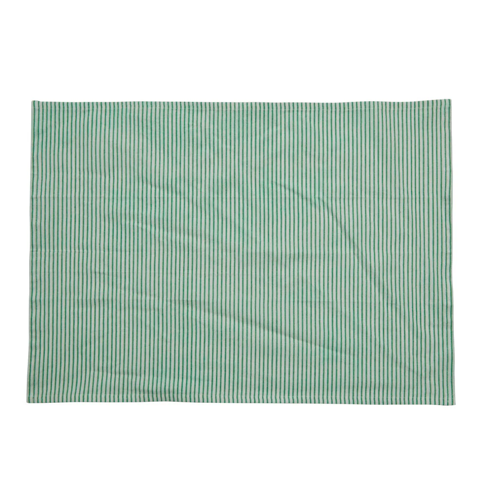 Bahne Interior  Stripe viskestykke smal, grøn - 50x70 cm