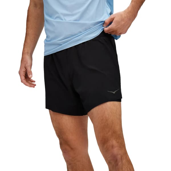 Short running HOKA ONE ONE GLIDE 5'' SHORT 2IN1 M BLACK