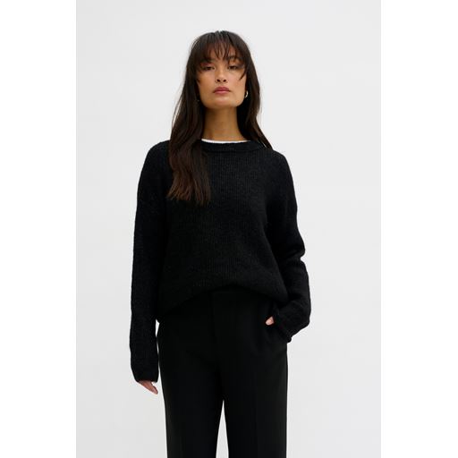 My Essential Wardrobe 05 The Knit Striktrøje, Black, M