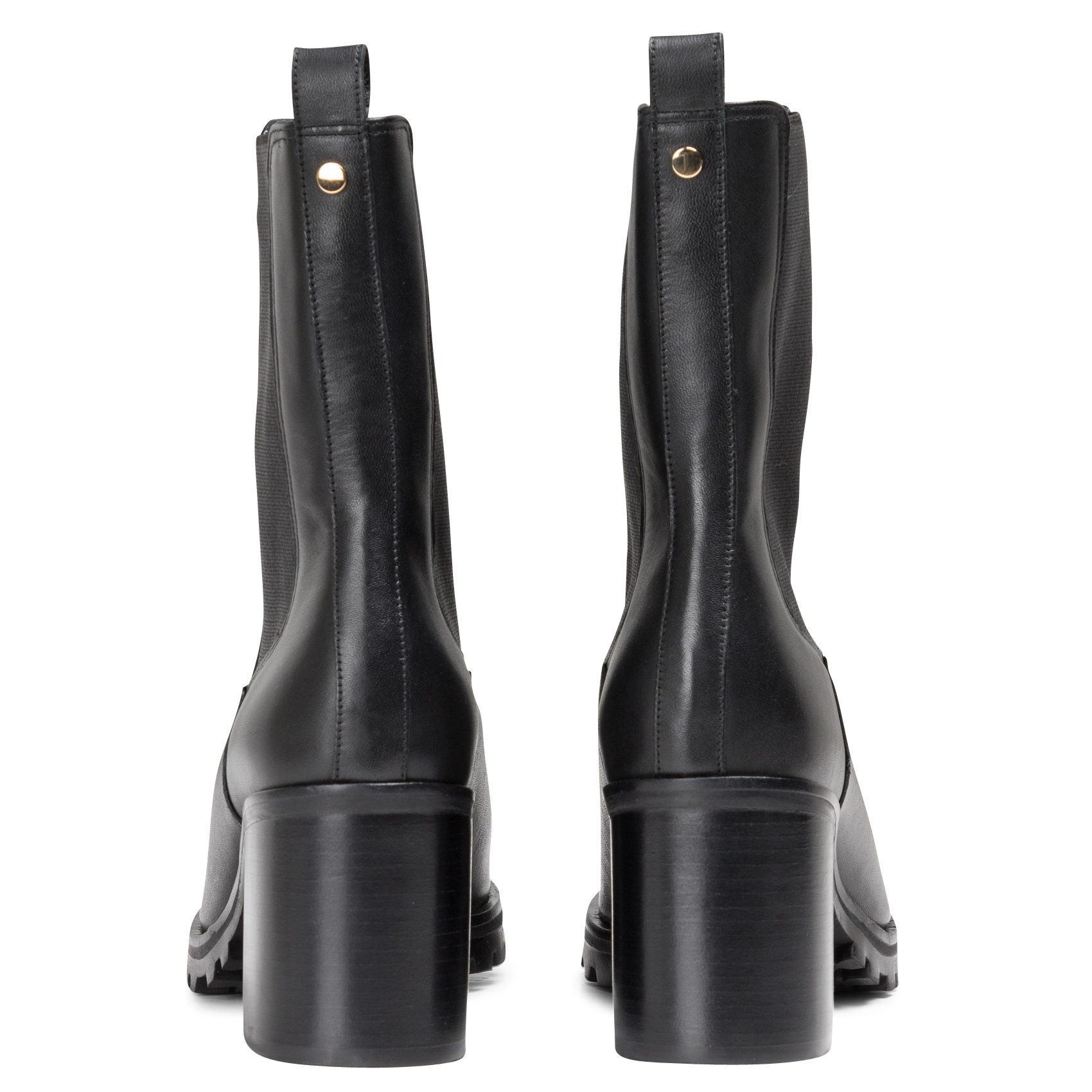ZELICI - Bottines en cuir lisse | Noir