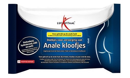 Lucovitaal Anale Kloofjes Doekjes 25 stuks