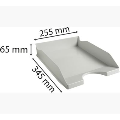 Exacompta Ecotray - Corbeille à courrier gris