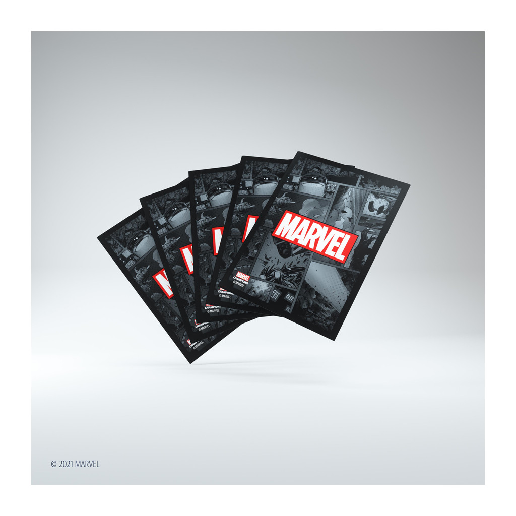 Gamegenic - Marvel Champions Art Sleeves - Marvel Black
