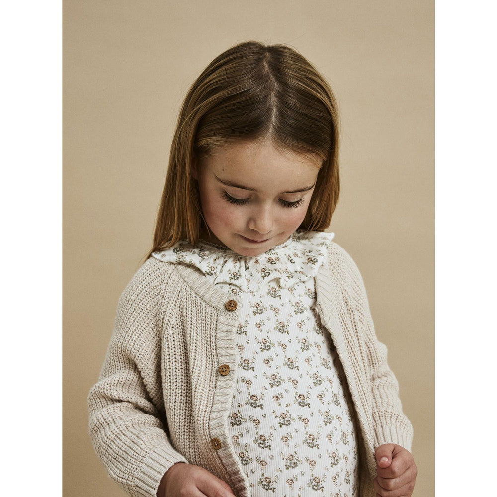 Køb Lil'Atelier Sheer Bliss Emlen Lin Strik Cardigan Noos