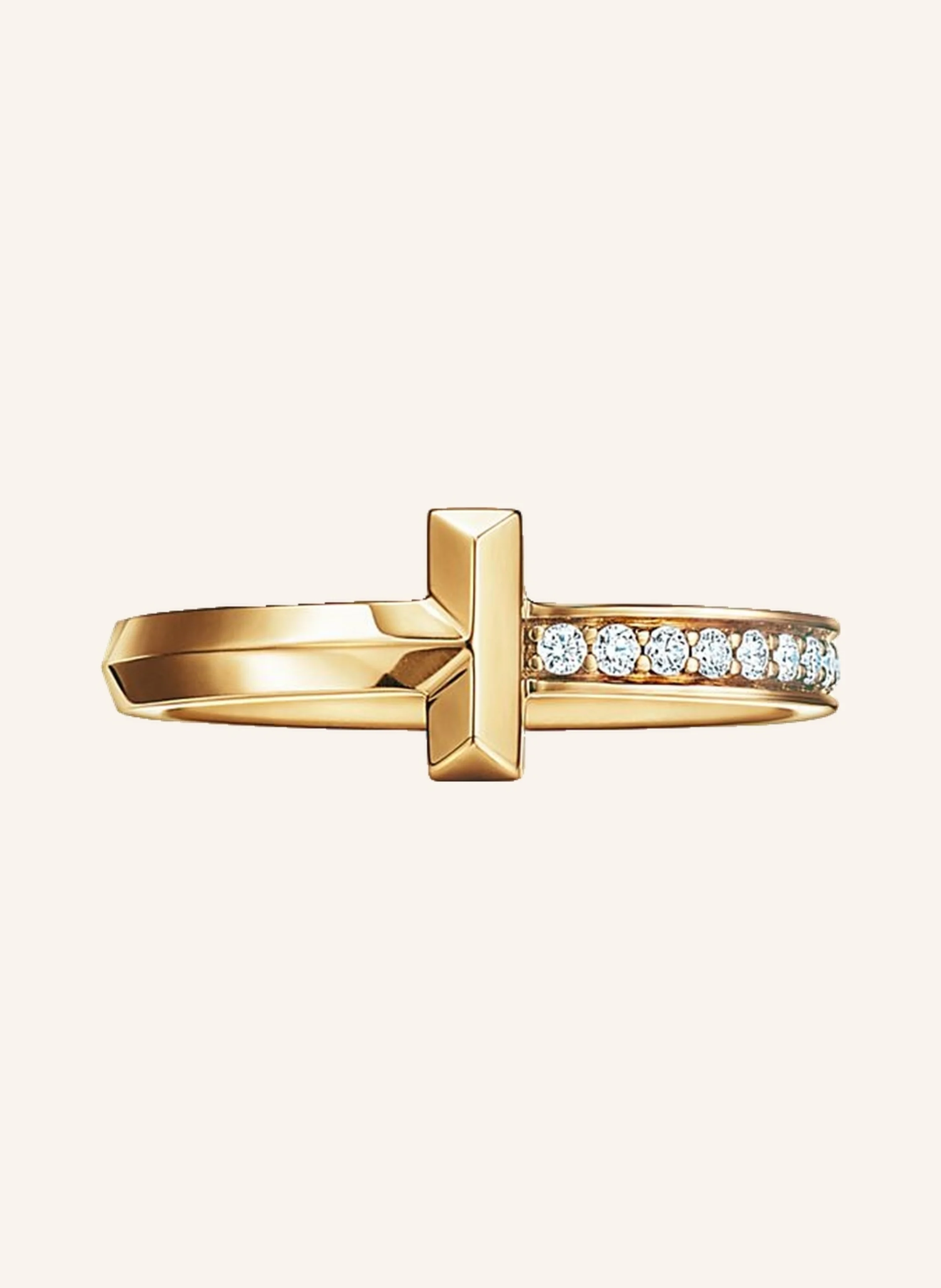 TIFFANY & Co. Tiffany T T One RING aus 18 Karat Gold mit Diamanten