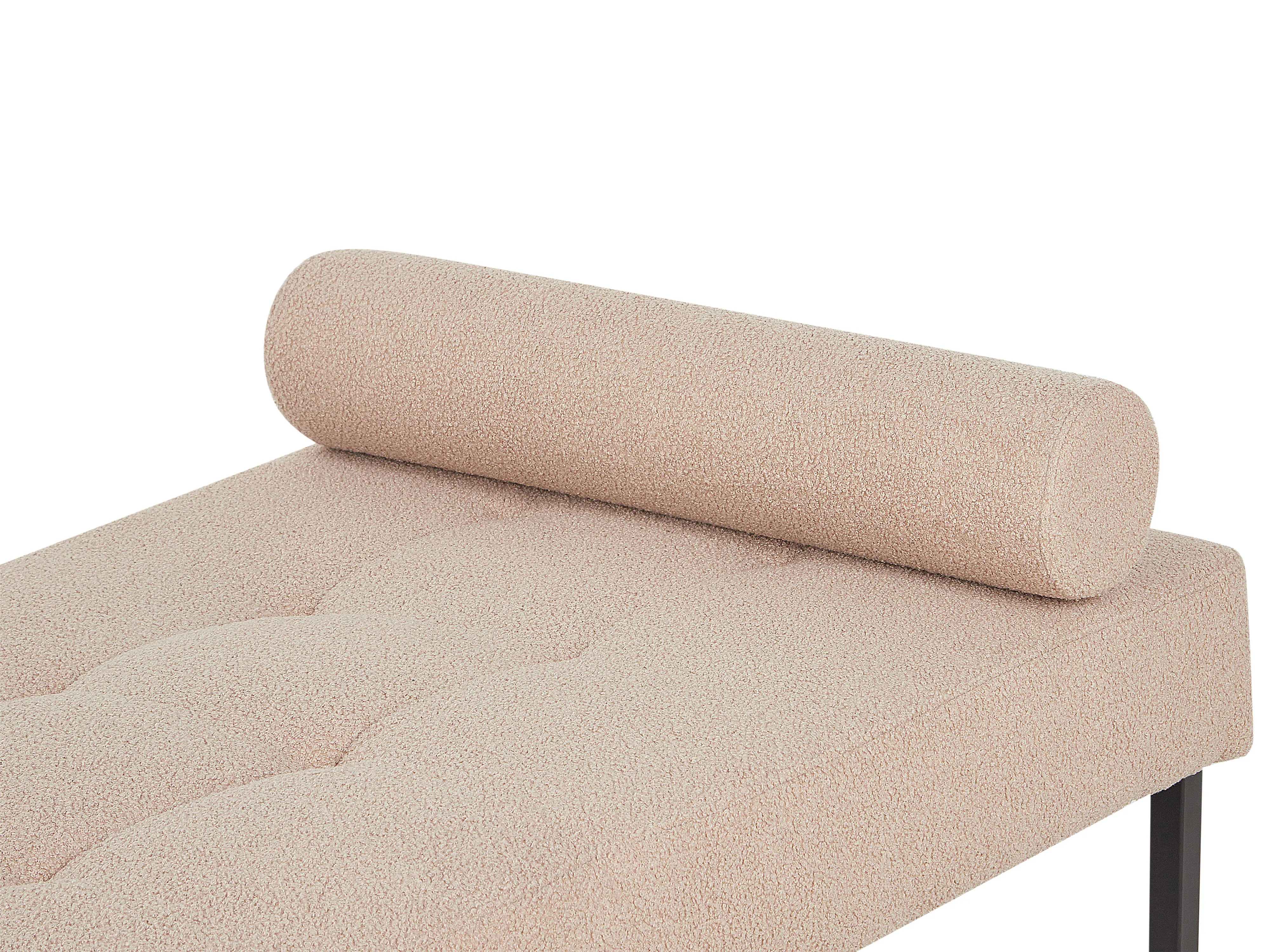 Chaise longue CHINON Bouclé Beige