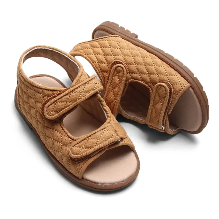 Consciously Baby Sandales Wanderer Coton Canvas | Cognac