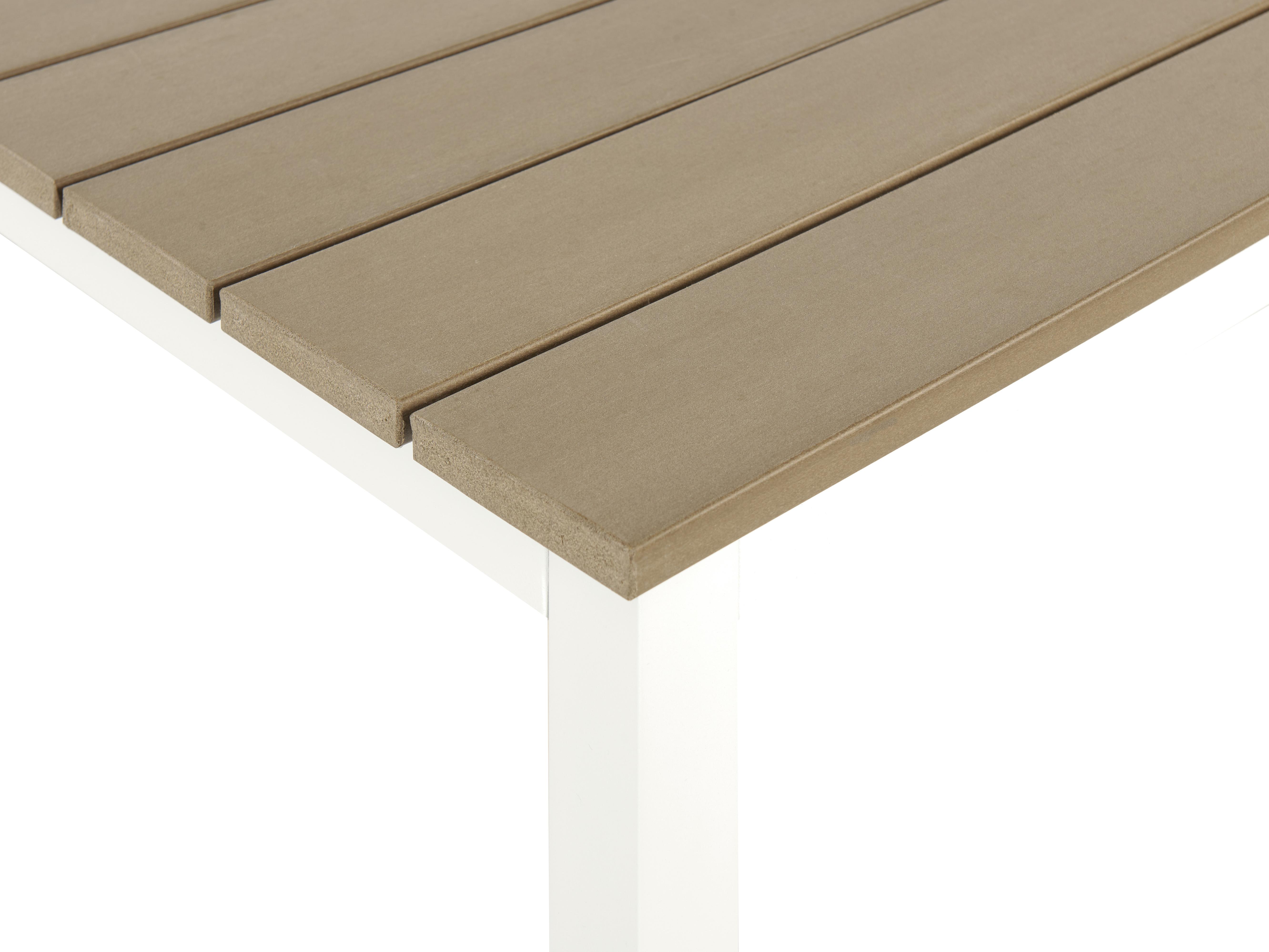 Tuin hoekloungeset met tafel 5-zits MESSINA linkszijdig Metaal Beige
