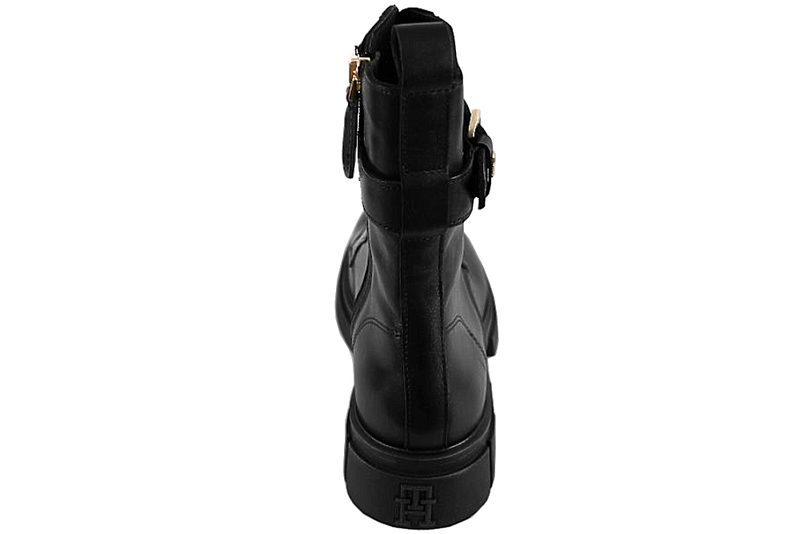 TOMMY HILFIGER COOL FEMININE BIKERBOOT BLACK STØVLE
