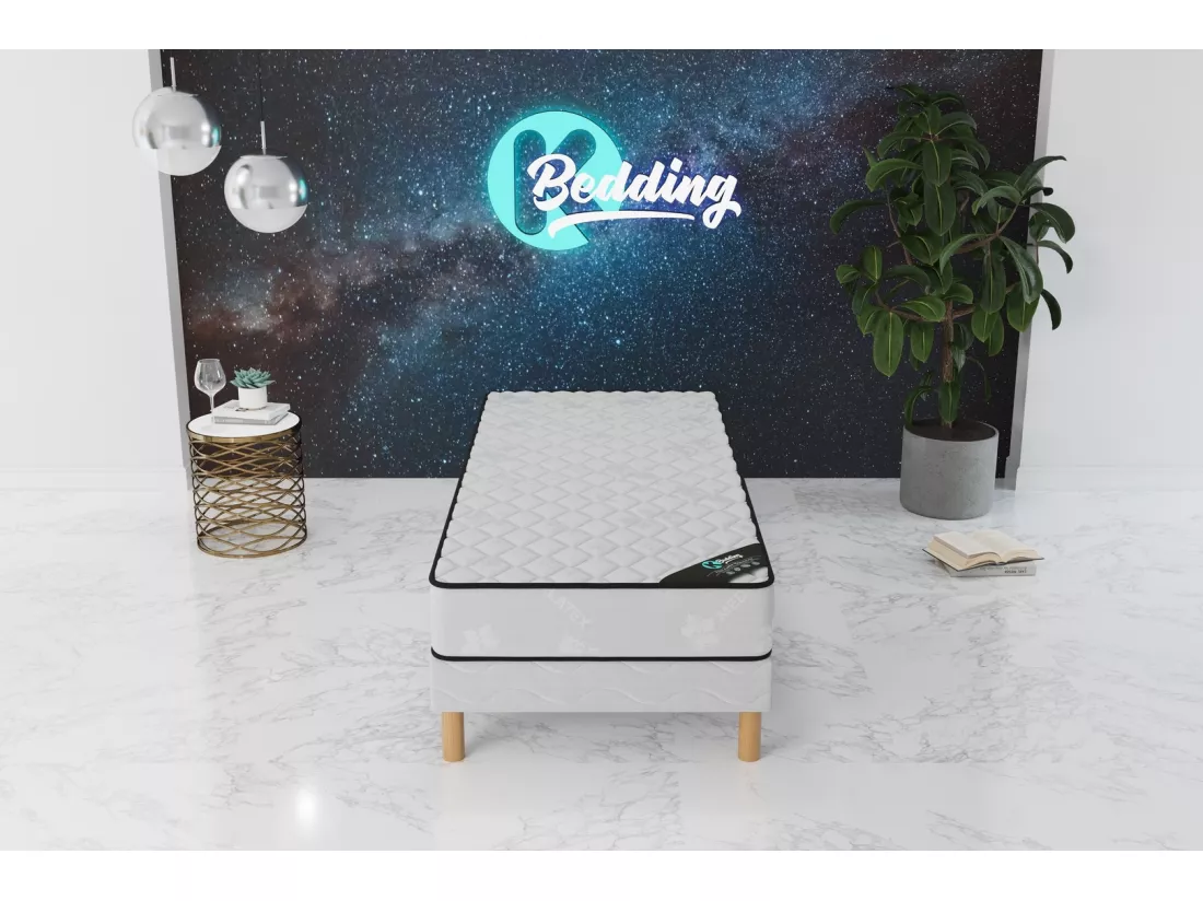 Ensemble matelas Medicaltex + sommier 90x190 hauteur 20cm