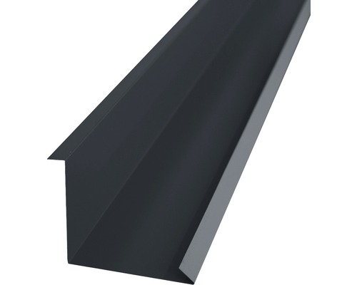 PRECIT wandaansluitplaat voor metalen tegels, antracietgrijs RAL 7016, 1000 mm x 100 mm x 115 mm