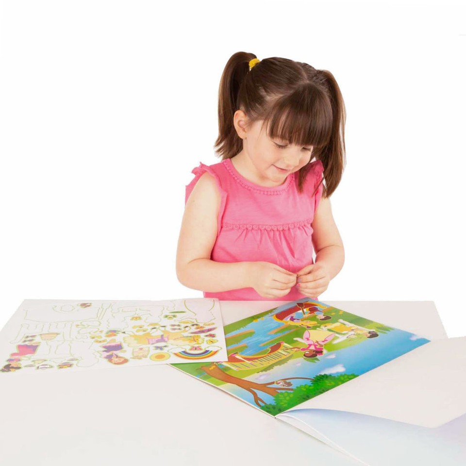 Melissa & Doug - Genanvendelig klistermærkepude - Prinsesseslot