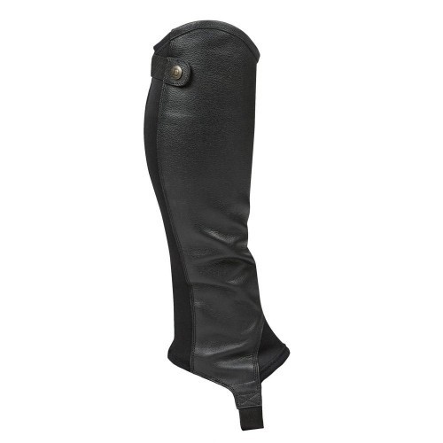 Polainas de couro Fusion masculinas, pretas