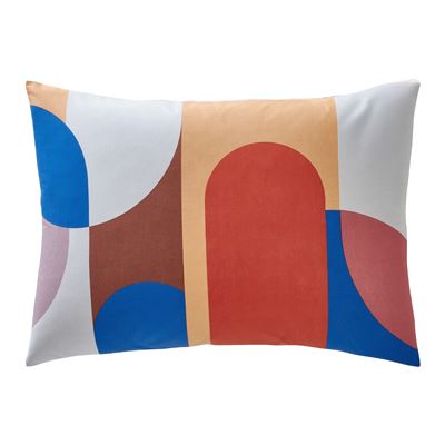 Linge de lit motifs géométriques fantaisie - BECQUET CRÉATION