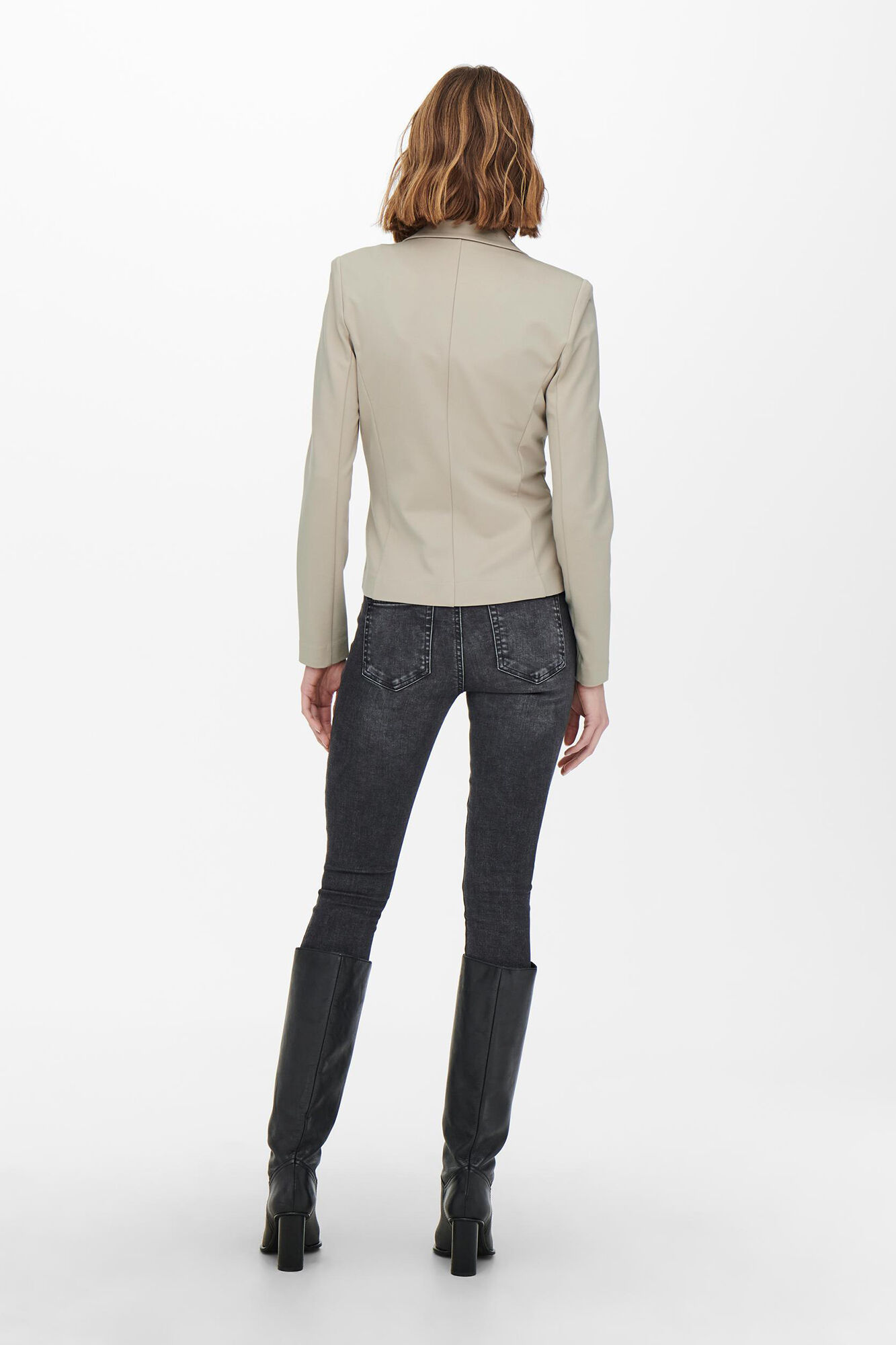 Blazer de mangas compridas com botões
