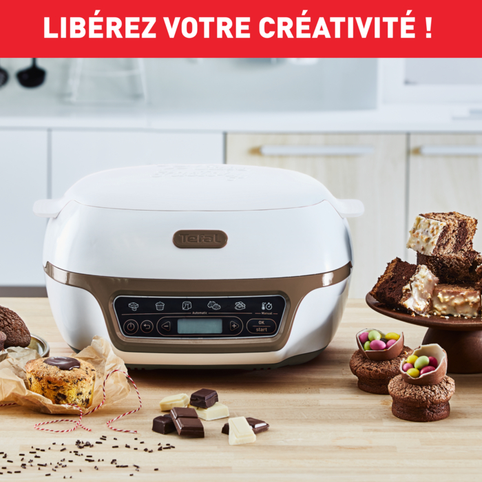 Pack web -  Cake Factory, support et moules CreaBake rocher et facettes