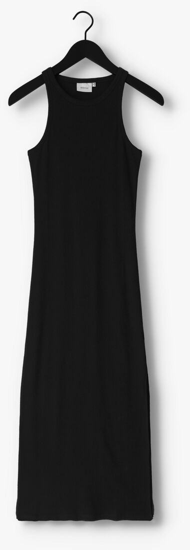 zwarte gestuz midi jurk drewgz sl long dress noos