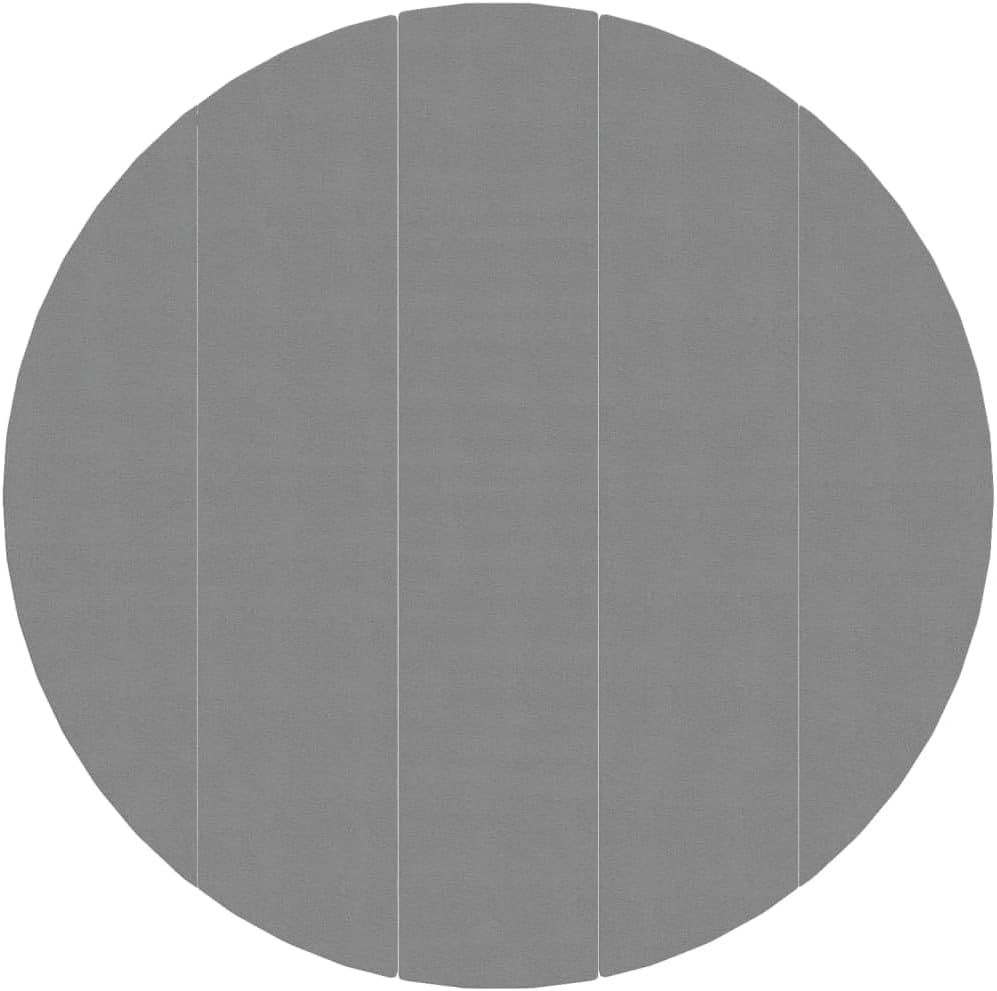 vidaXL Pool Bodentuch, Pool Bodenmatte Bodenplane, Poolunterlage Bodenschutz, Unterlegmatte für Pool Schwimmbecken, Hellgrau Polyester Geotextil