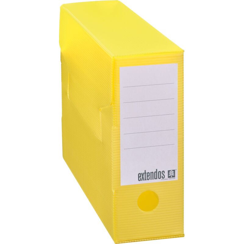 Boîte archives Polypropylène Extendos - Dos 10 cm - Imperméable - Couleurs assorties