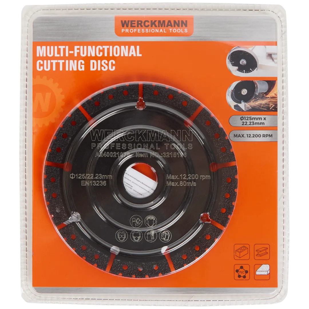Werckmann multifunctionele slijpschijf Ø 125 mm