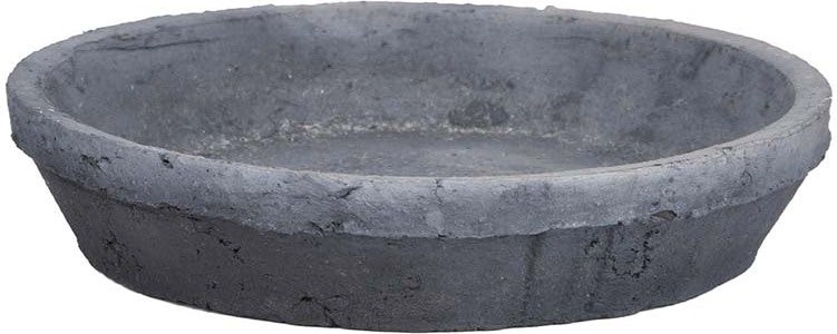 Esschert design plantenschotel grijs D 15,7 H 3,3 cm