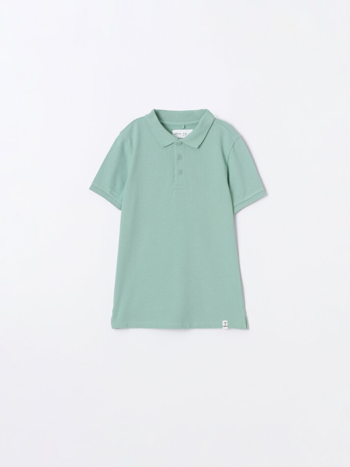 Conjunto com 2 camisas polo básicas - Verde Pastel