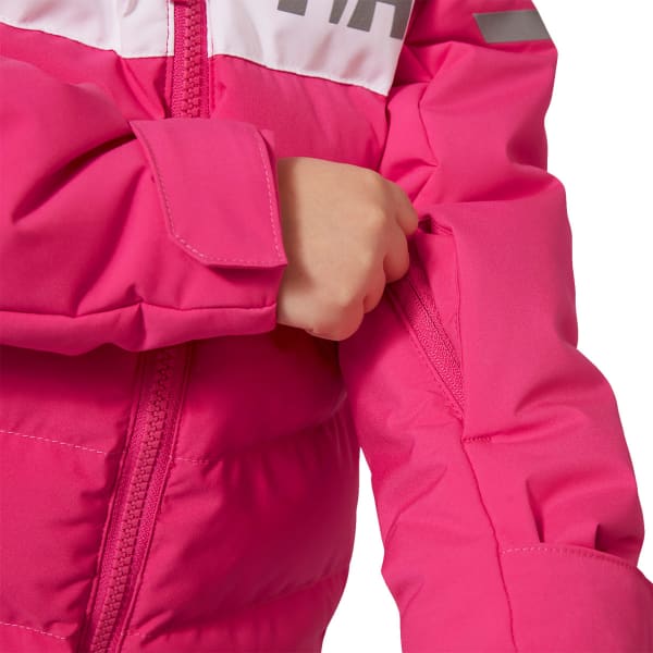Veste de ski HELLY HANSEN K VERTICAL INS JACKET DRAGON FRUIT