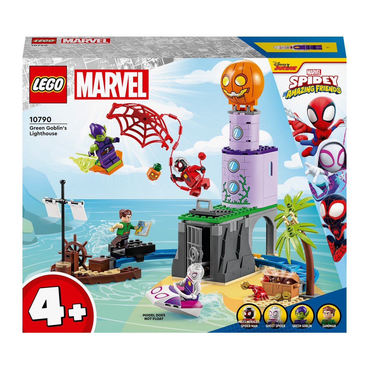 Équipe Spidey au phare du Bouffon vert - Lego Marvel 10790