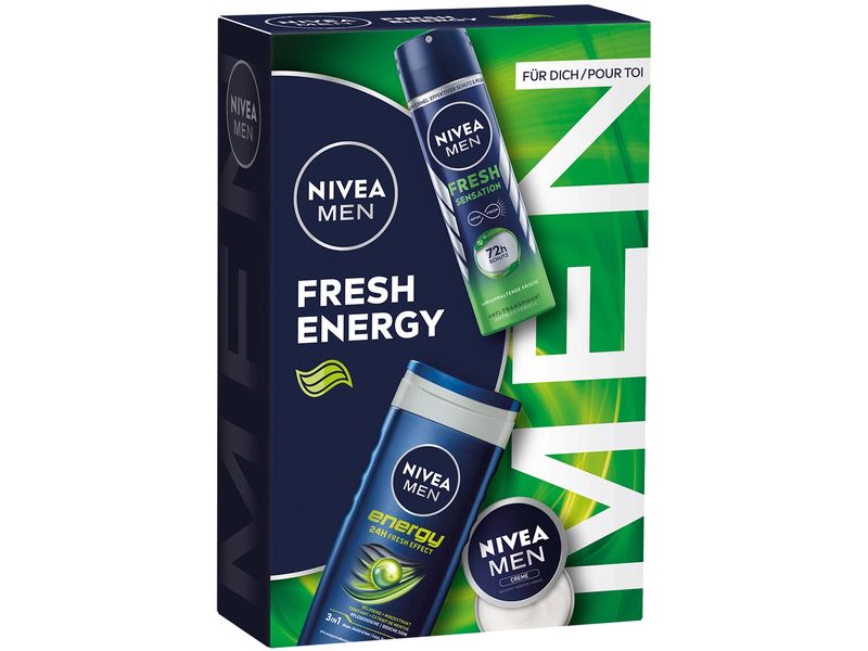 NIVEA MEN Geschenkset Fresh Energy 2024 Pflegeset für Männer