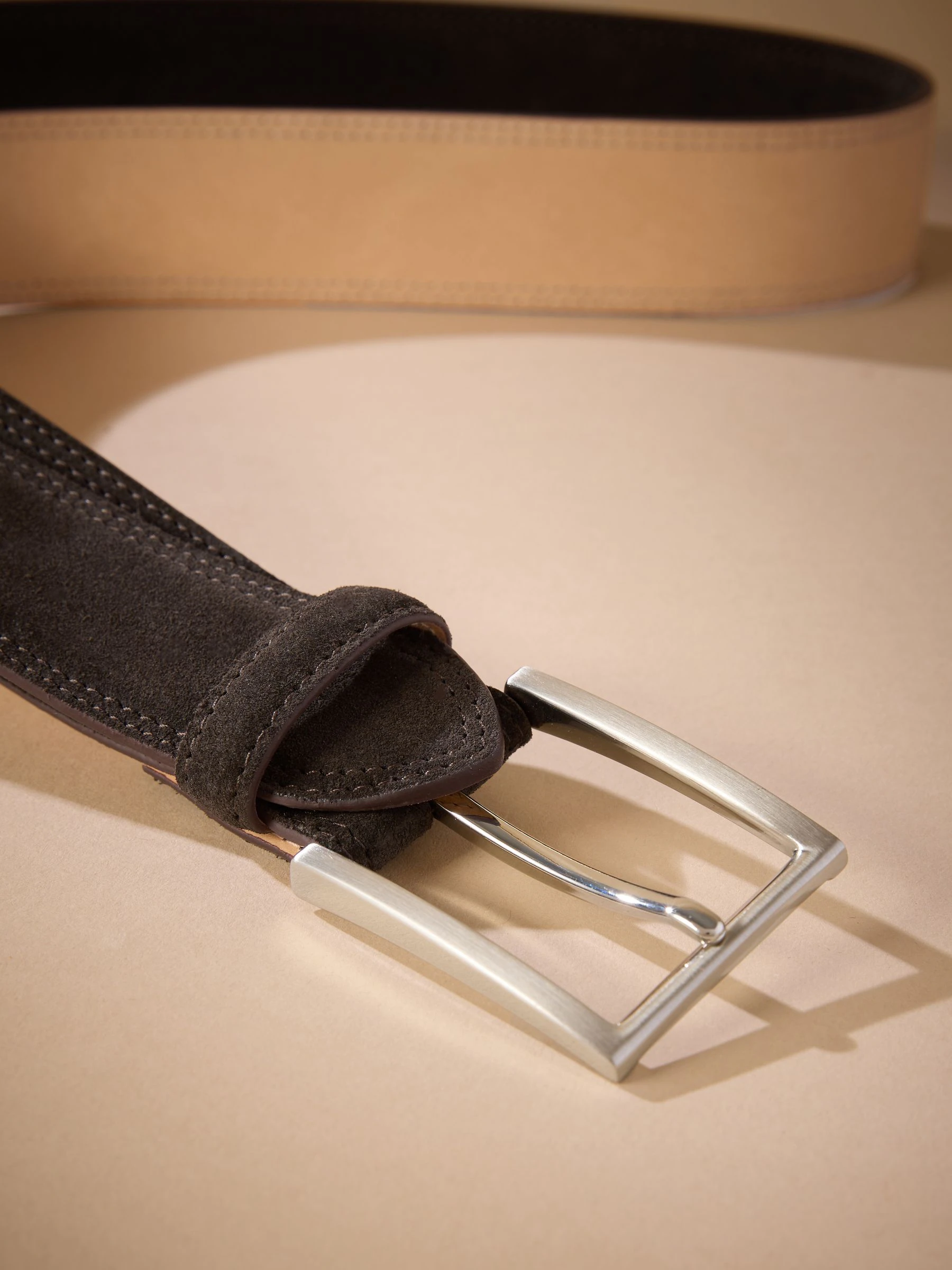 Chocoladebruin - Signature Suede Belt
