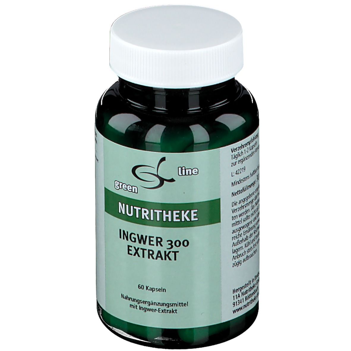 green line NUTRITHEKE Ingwer 300 Extrakt