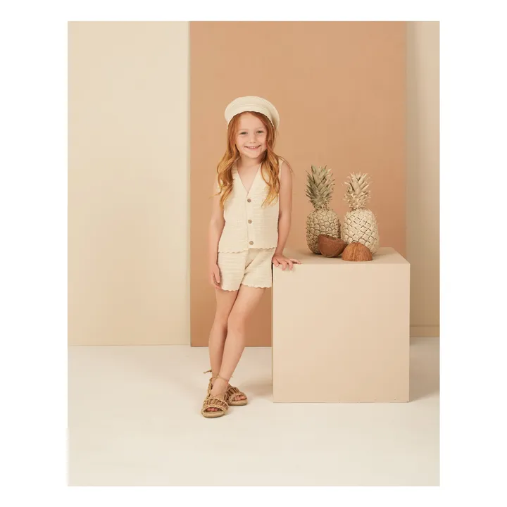 Rylee + Cru Short Maille Crochet | Ecru