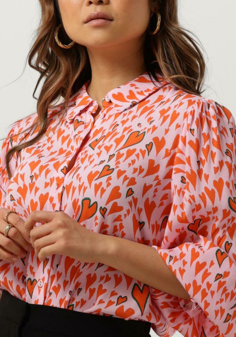 POM AMSTERDAM roze pom amsterdam blouse blouse 7228