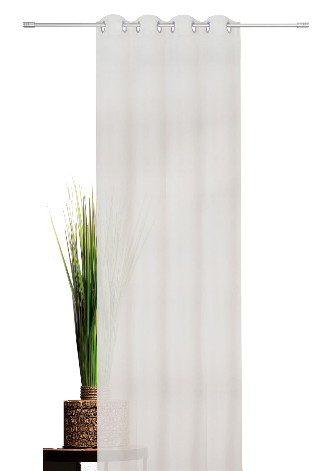 my deco Ösenschal BREEZE 135 x 300 cm weiß