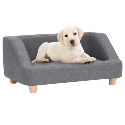 Sofá confortável para cães, cinza