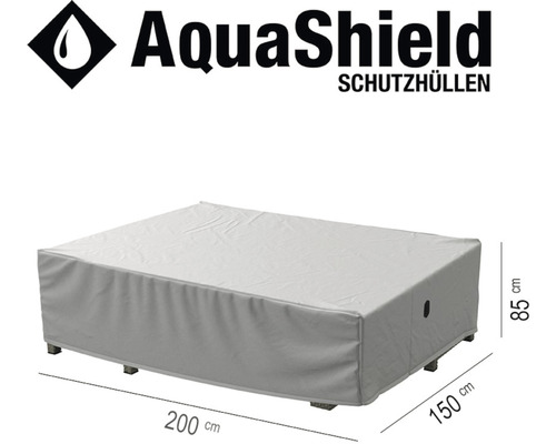 AquaShield Siena Tuinzitgroephoes 280 x 150 x H 85 cm grijs